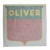 Oliver 1650 Oliver Decal Set, Shield, 8 inch Red, Vinyl