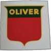 Oliver Super 44 Oliver Decal Set, Shield, 3 inch Red and Green, Mylar