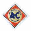Allis Chalmers RC Decal, 2-1\2 inch Diamond, Orange Background, Mylar