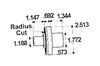Massey Ferguson 174-4S Axle Pivot Pin