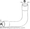 Allis Chalmers 8030 Radiator Hose, Upper