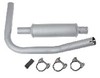 Ford NAA Muffler and Pipe Assembly, Vertical