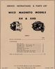 Minneapolis Moline RTU Magneto, Wico XH and XHD, Service and Parts Manual