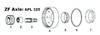 John Deere 1550 Axle Ring Gear