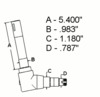 Ford 1110 Spindle, Left Hand