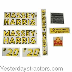 Massey Harris MH20 Massey Harris Decal Set 102629