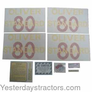Oliver 80 Tractor Decal Set 102804