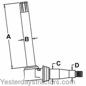 John Deere 2355N Spindle - Right Hand\Left Hand 104764