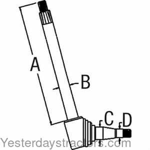 Massey Ferguson 2675 Spindle - Left Hand 105027