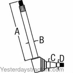 Massey Ferguson 2675 Spindle - Right Hand 105028