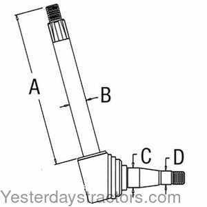 Massey Ferguson 2745 Spindle - Right Hand 105029