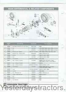 Ferguson TO30 Rear Differential and Related Components 123123