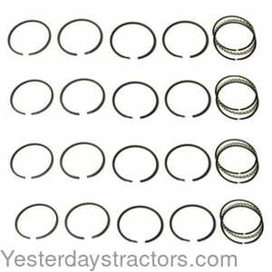 Minneapolis Moline 5 Star Piston Ring Set - 3.750 inch Overbore - 4 Cylinder 128985