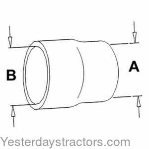 John Deere 8430 Radiator Hose - Upper 150876