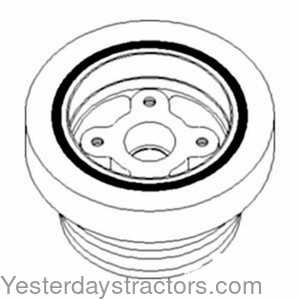 John Deere 3155 Dampener Pulley 157752