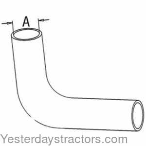 Massey Ferguson 698 Radiator Hose - Upper 159280