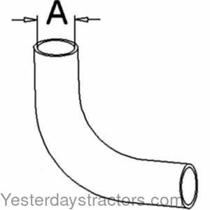 Massey Ferguson 298 Radiator Hose - Lower 159293