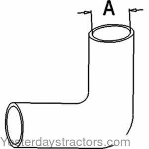 John Deere 5300 Radiator Hose - Upper 159692