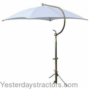 161194 Tractor Umbrella with Frame & Mounting Bracket - White 161194