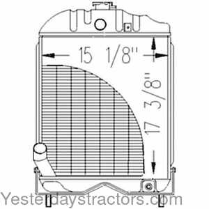 Massey Ferguson 35X Radiator 162335