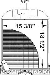 Massey Ferguson 231 Radiator 1660655M92