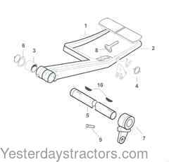 Massey Ferguson F40 Brake Pedal 181961M1