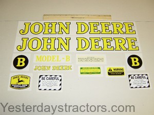 John Deere B Decal Set R1902