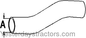 Oliver 195 Radiator Hose 303424243