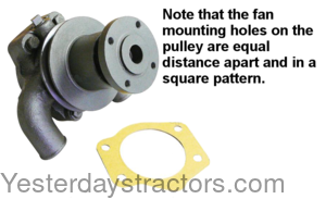 Massey Ferguson 20 Water Pump - With Pulley 3641823M91