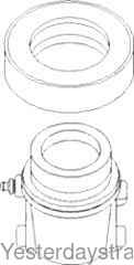 Farmall 100 Clutch Release Sleeve and Bearing 364790R91