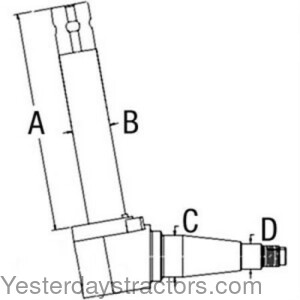 Ford 4130 Spindle 5166099