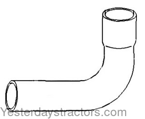 Allis Chalmers 190XT Radiator Hose Upper 70243014