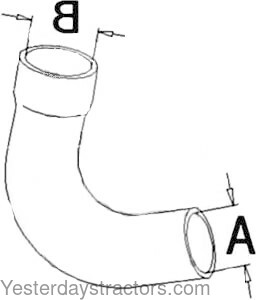 Allis Chalmers 190XT Radiator Hose 70243015