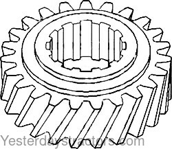 Allis Chalmers 185 Third Gear Transmission Countershaft 70246543