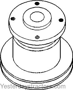 Massey Ferguson 135UK Water Pump Pulley 731280M1