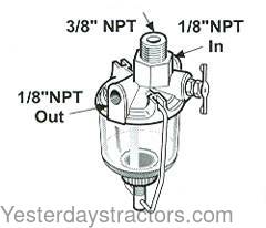 Case S Fuel Strainer Assembly A31102