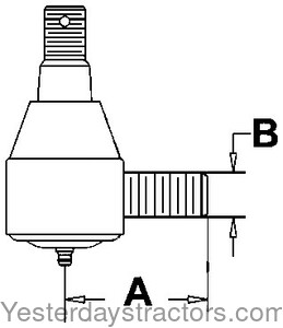 Case 480D Tie Rod End A40962