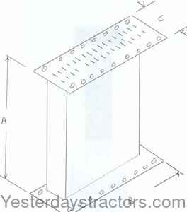 John Deere AR Radiator Core AA396R