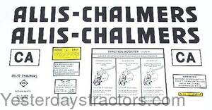 Allis Chalmers CA Decal Set ACCAB