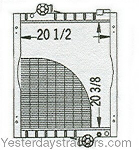 John Deere 6200 Radiator AL115731