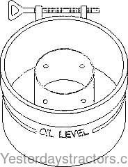 John Deere M Air Cleaner Oil Cup with Clamp AM468TKIT