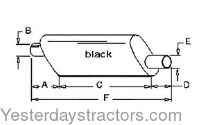 John Deere 2020 Muffler AT21690