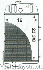 John Deere 3130 Radiator AT26474