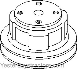 Ford 6710 Water Pump Pulley C5NE8509A