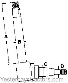 Case 300 Front Spindle G13962