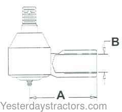 Case 1212 Tie Rod End K929057