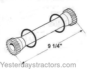 Case 1412 Hydraulic Pump Shaft K944950