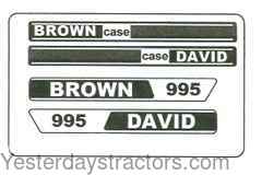 Case 995 Decal Set K949208