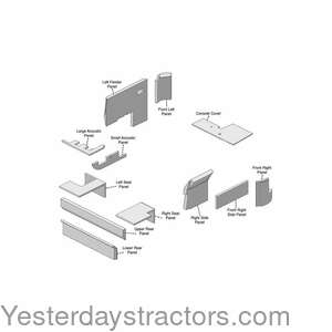 John Deere 8450 Cab Foam Kit R1232