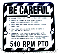 John Deere 730 Be Careful Plate R4474